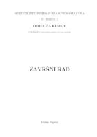 prikaz prve stranice dokumenta Ispitivanje odziva tenzidno-selektivne elektrode na pseudokationske komplekse barijevog iona i etoksiliranih neionskih tenzida