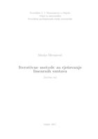 Iterativne metode za rješavanje linearnih sustava