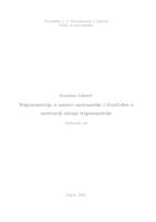 Trigonometrija u nastavi matematike i GeoGebra u motivaciji učenja trigonometrije