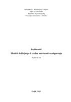 Modeli doživljenja i tablice smrtnosti u osiguranju