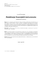 Modeliranje financijskih instrumenata