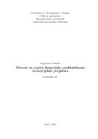 Metode za ocjenu financijske profitabilnosti investicijskih projekata