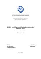 LSTM model za predikciju koncetracije peludi u zraku