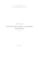 prikaz prve stranice dokumenta Parametarski zadane neprekidne distribucije