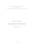 prikaz prve stranice dokumenta Upravljivost LTI sustava