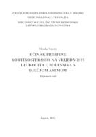 Učinak primjene kortikosteroida na vrijednosti leukocita u bolesnika s dječjom astmom