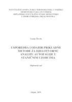 Usporedba i odabir prikladne metode za djelotvornu analizu autofagije u staničnim uzorcima