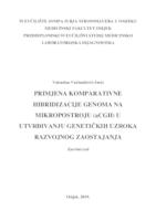 Primjena komparativne hibridizacije genoma na mikropostroju (aCGH) u utvrđivanju genetičkih uzroka razvojnog zaostajanja