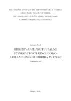 Određivanje protuupalne učinkovitosti kinolinsko-arilamidinskih hibrida in vitro