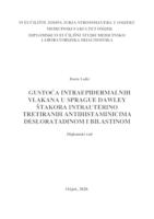 Gustoća intraepidermalnih vlakana u Sprague Dawley štakora intrauterino tretiranih antihistaminicima desloratadinom i bilastinom