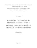 Histološke i imunokemijske promjene slezene i jetre u kemijski induciranom mišjem modelu Gauscherove bolesti