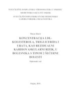 Koncentracija LDL-kolesterola, triglicerida i urata, kao rezidualni kardiovaskularni rizik, u bolesnika s tipom 2 šećerne bolesti