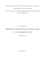 Primjena mehaničke ventilacije u novorođenčadi