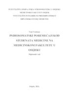 Psihosomatski poremećaji kod studenata medicine na Medicinskom fakultetu u Osijeku