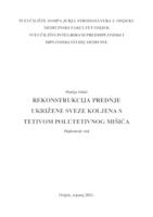 Rekonstrukcija prednje ukrižene sveze koljena s tetivom polutetivnog mišića