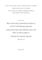 Rano otkrivanje patoloških promjena u okviru Nacionalnog programa ranog otkrivanja raka debelog crijeva od 2015. do 2019. godine u Osječko-baranjskoj županiji