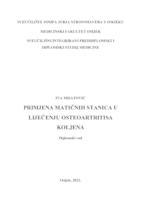 Primjena matičnih stanica u liječenju osteoartritisa koljena