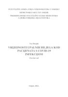 Vrijednosti upalnih biljega kod pacijenta s COVID-19 infekcijom