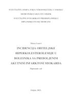 Incidencija obiteljske hiperkolesterolemije u bolesnika sa preboljenim akutnim infarktom miokarda