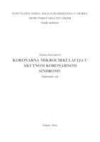 Koronarna mikrocirkulacija u akutnom koronarnom sindromu