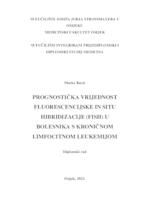 Prognostička vrijednost flourescencijske in situ hibridizacije (FISH) u bolesnika s kroničnom limfocitnom leukemijom