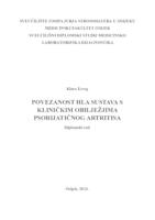 Povezanost HLA sustava i kliničkih obilježja u bolesnika s psorijatičnim artritisom