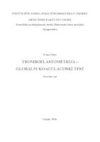 Tromboelastometrija - globalni koagulacijski test