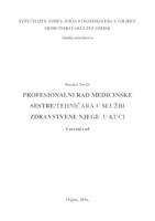 Profesionalni rad medicinske sestre/tehničara u službi zdravstene njege u kući