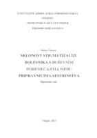 Sklonost stigmatizaciji bolesnika s duševnim poremećajima među pripravnicima sestrinstva