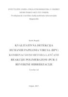 Kvalitativna detekcija humanih papiloma virusa (HPV) kombinacijom metoda lančane rekacije polimerazom (PCR) i reverzne hibridizacije