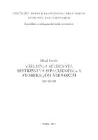 Mišljenja studenata sestrinstva o pacijentima s anoreksijom nervozom