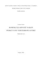 Korekcija kifoze nakon perkutane vertebroplastike