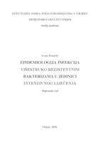 Epidemiologija infekcija višestruko rezistentnim bakterijama u jedinici intenzivnog liječenja