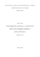 Vertebroplastika u liječenju metastatskih lomova kralježaka