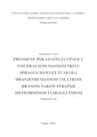 Promjene pokazatelja upale u visceralnom masnom tkivu Sprague Dawley štakora hranjenih masnom i slatkom hranom nakon terapije metforminom i liraglutidom