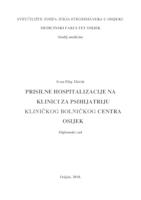 Prisilne hospitalizacije na Klinici za psihijatriju Kliničkog bolničkog centra Osijek