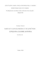 Sastav gangliozida u staničnim linijama glioblastoma