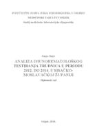 Analiza imunohematološkog testiranja trudnica u periodu 2012. do 2016. u Sisačko-moslavačkoj županiji