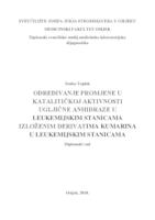 Određivanje promjene u katalitičkoj aktivnosti ugljične anhidraze u leukemijskim stanicama izloženim derivatima kumarina u leukemijskim stanicama