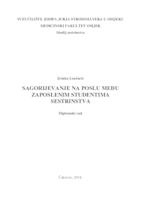 Sagorijevanje na poslu među zaposlenim studentima sestrinstva