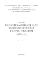 Prognostička vrijednost širine distribucije eritrocita u bolesnika s multiplim mijelomom