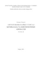 prikaz prve stranice dokumenta Genotoksikološki utjecaj kemikalija na kromosomske aberacije