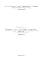 prikaz prve stranice dokumenta Metabolički sindrom u bolesnika na kroničnoj hemodijalizi.