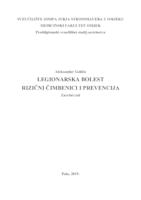 prikaz prve stranice dokumenta LEGIONARSKA BOLEST RIZIČNI ČIMBENICI I PREVENCIJA