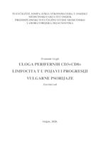 prikaz prve stranice dokumenta Uloga perifernih CD3+CD8+ limfocita T u pojavi i progresiji vulgarne psorijaze.