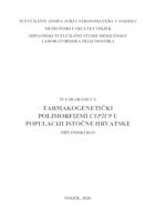 prikaz prve stranice dokumenta Farmakogenetički polimorfizmi CYP2C9 u populaciji istočne Hrvatske