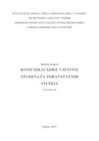 prikaz prve stranice dokumenta Komunikacijske vještine studenata zdravstvenih studija