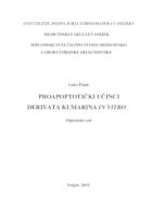 prikaz prve stranice dokumenta Proapoptotički učinci derivata kumarina in vitro