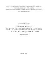 prikaz prve stranice dokumenta Epidemiologija multiplorezistentnih bakterija u bolnici tercijarne razine