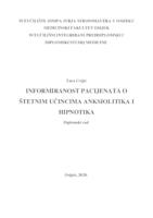 prikaz prve stranice dokumenta Informiranost pacijenata o štetnim učincima anksiolitika i hipnotika